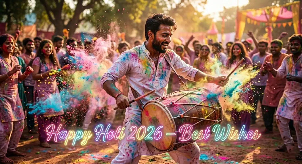 happy holi wishes 2026 color splash quotes