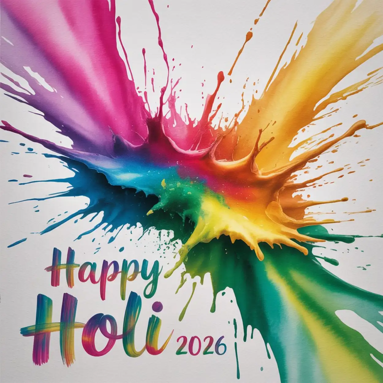 happy holi wishes 2026 colorful wallpaper