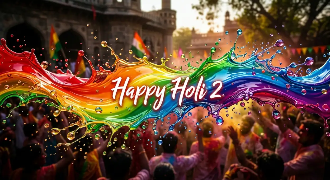 Free Download Happy Holi Wishes 2026 Festive Reels Caption In Hindi - High Quality Happy Holi Wishes 2026 Image