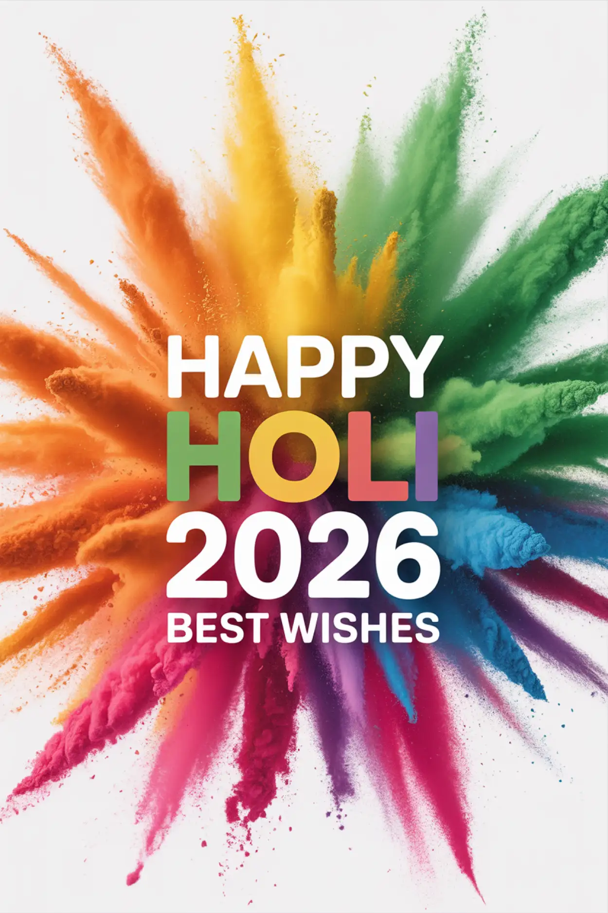 happy holi wishes 2026 in english