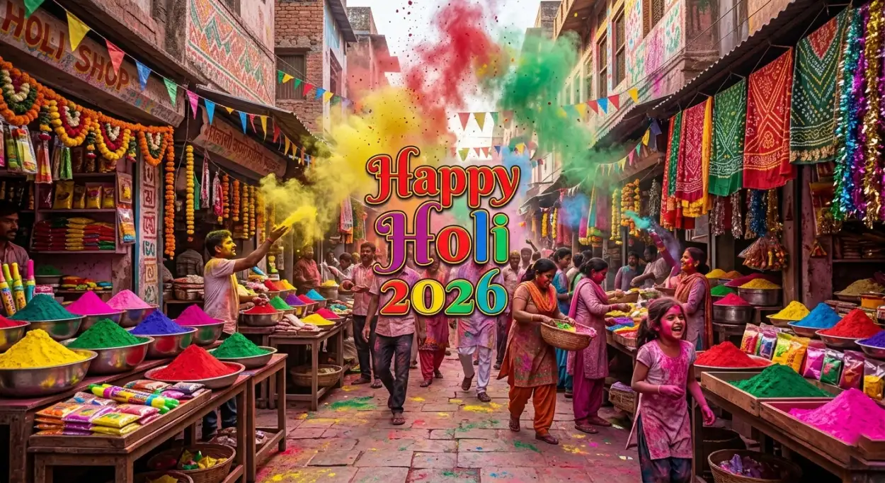 happy holi wishes 2026 indian festival image