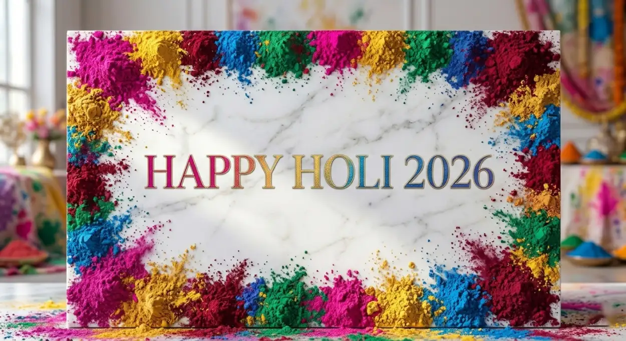happy holi wishes 2026 marketing banner