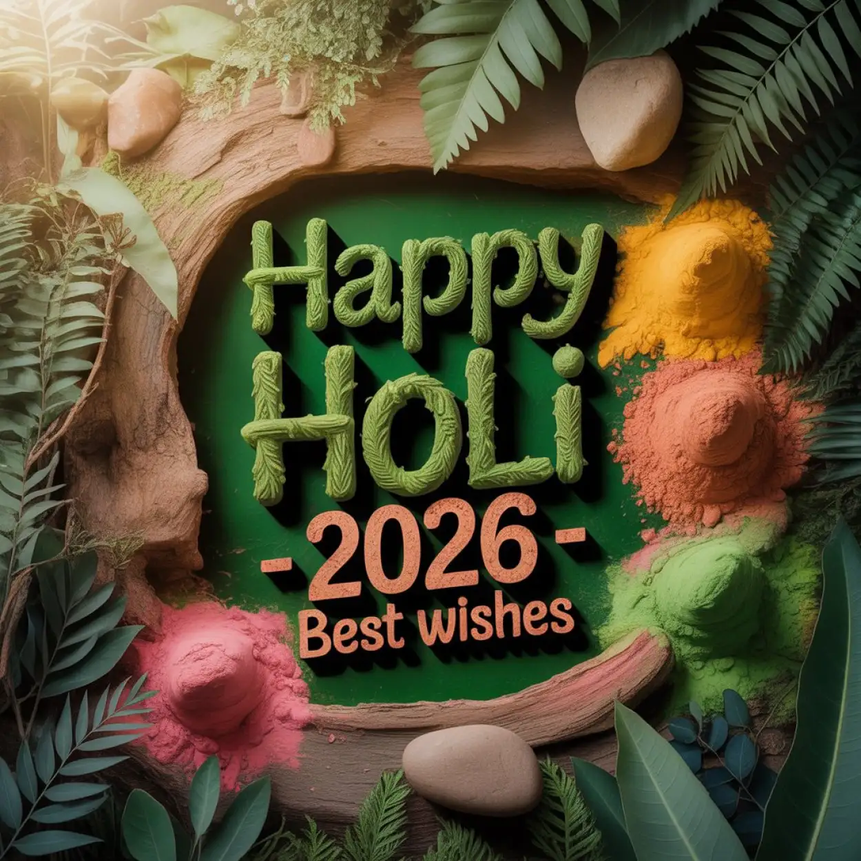happy holi wishes 2026 photo frame