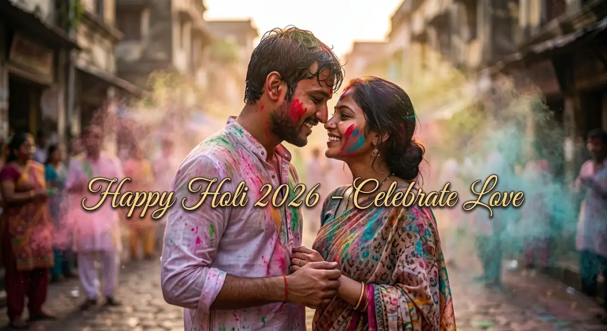 happy holi wishes 2026 romantic message