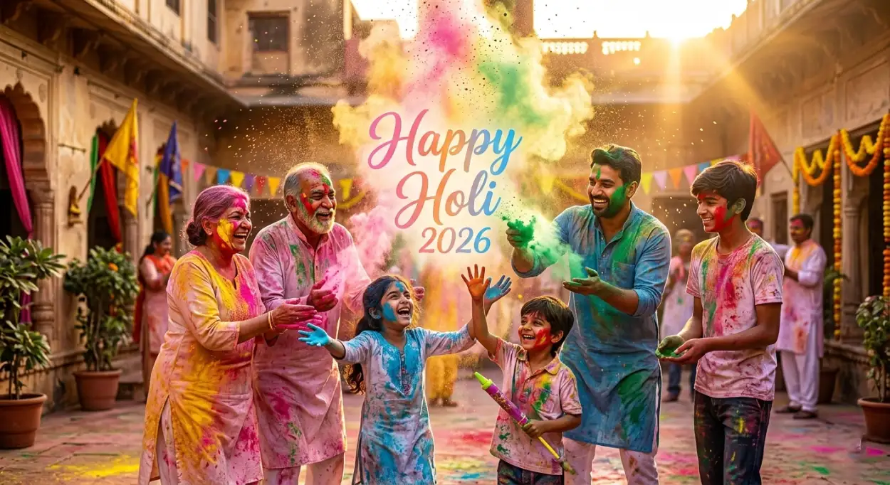 Free Download Happy Holi Wishes 2026 Social Media Viral Captions - High Quality Happy Holi Wishes 2026 Image