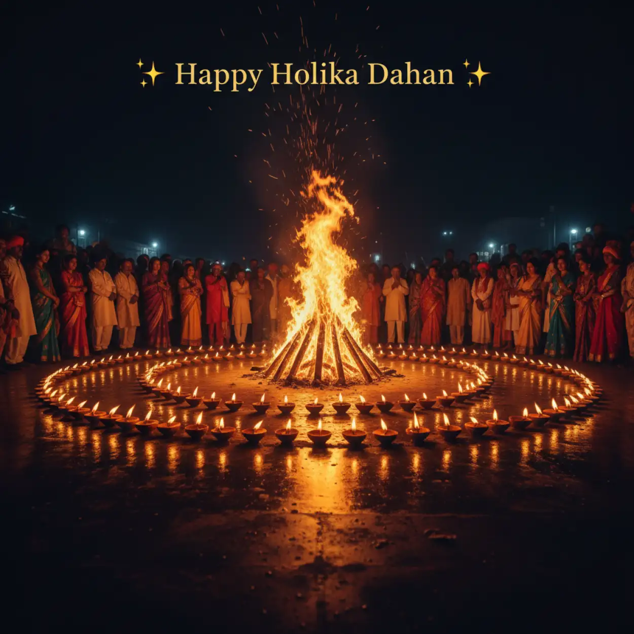 Free Download Happy Holika Dahan Bonfire Ceremony Hd - High Quality Happy Holika Dahan Image