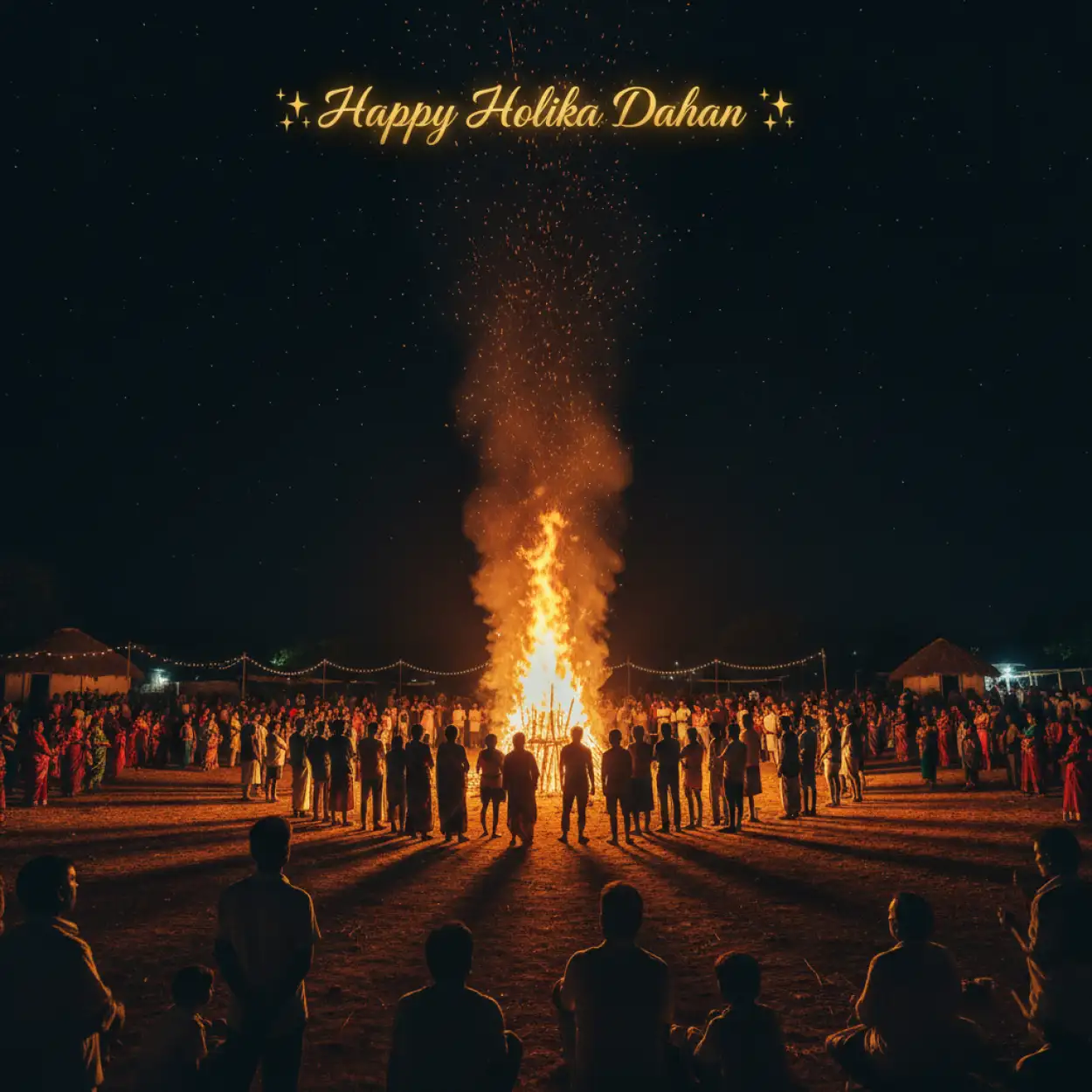 Free Download Happy Holika Dahan Bonfire Ritual Photo - High Quality Happy Holika Dahan Image