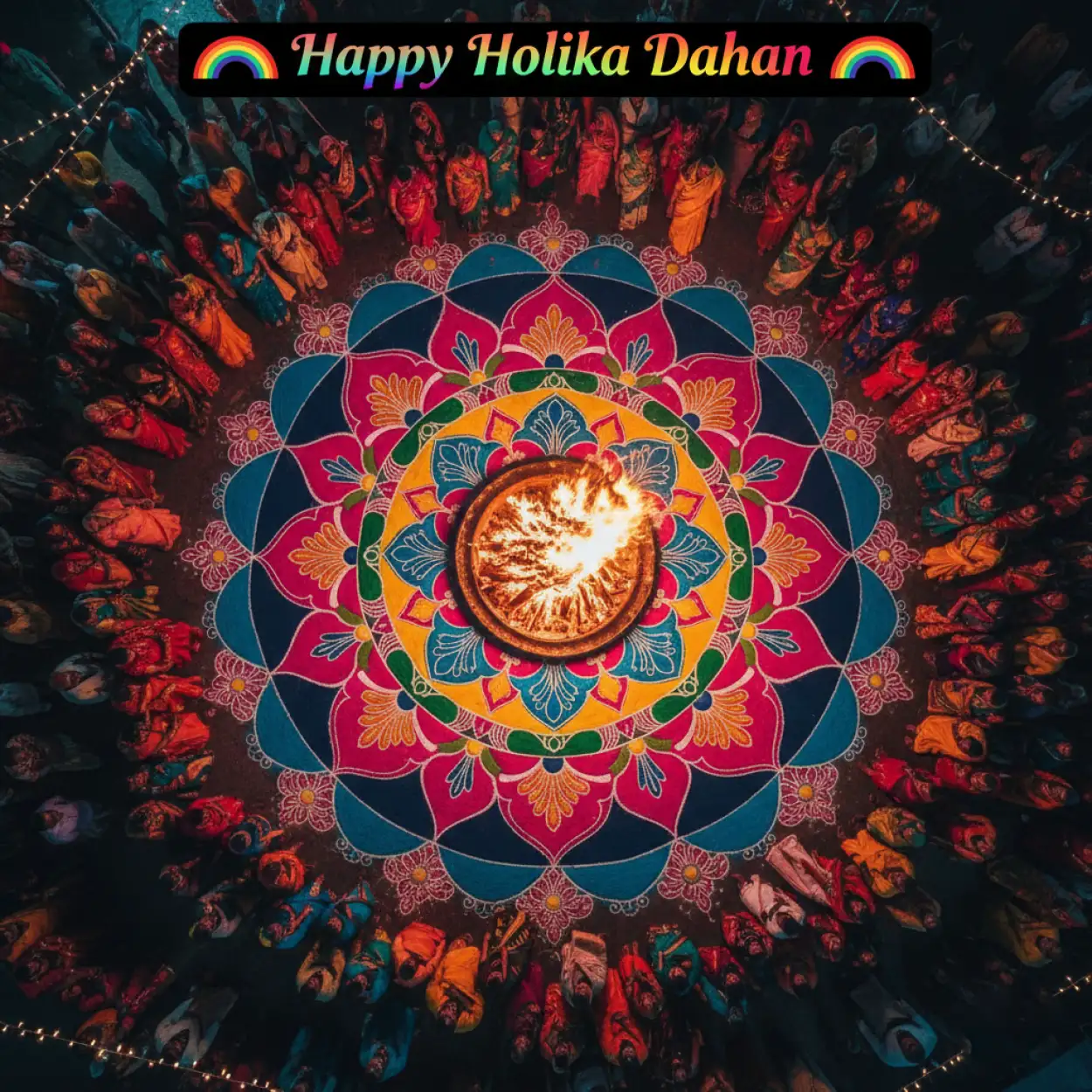 Free Download Happy Holika Dahan Creative Poster - High Quality Happy Holika Dahan Image