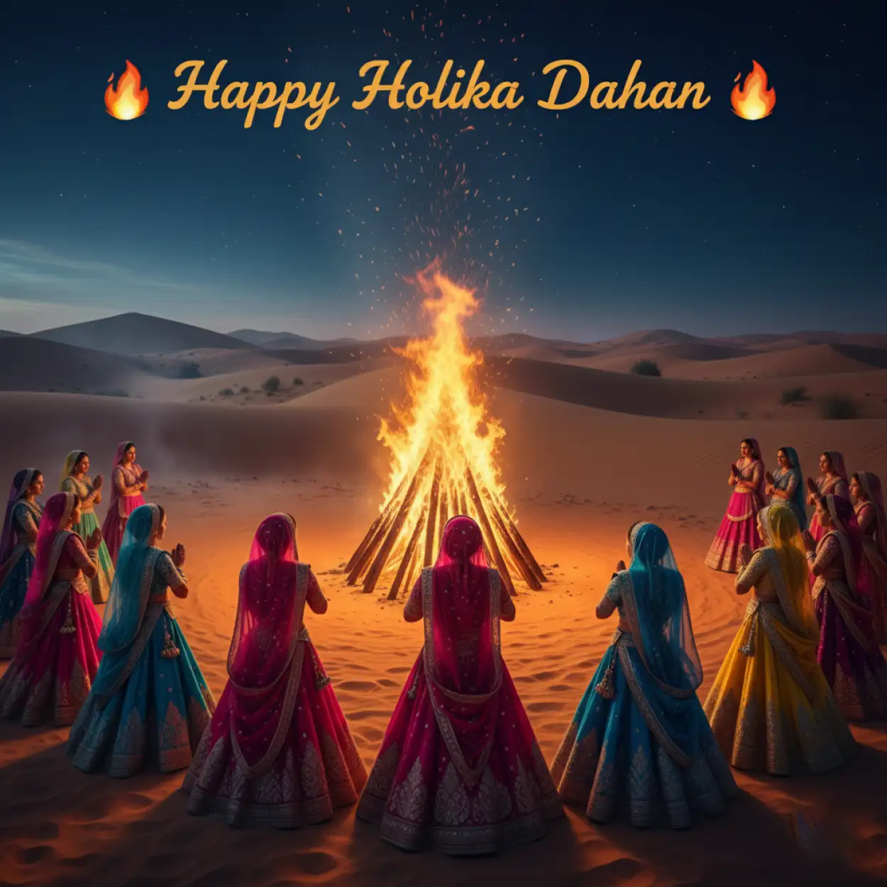 Free Download Happy Holika Dahan Night Celebration Image - High Quality Happy Holika Dahan Image