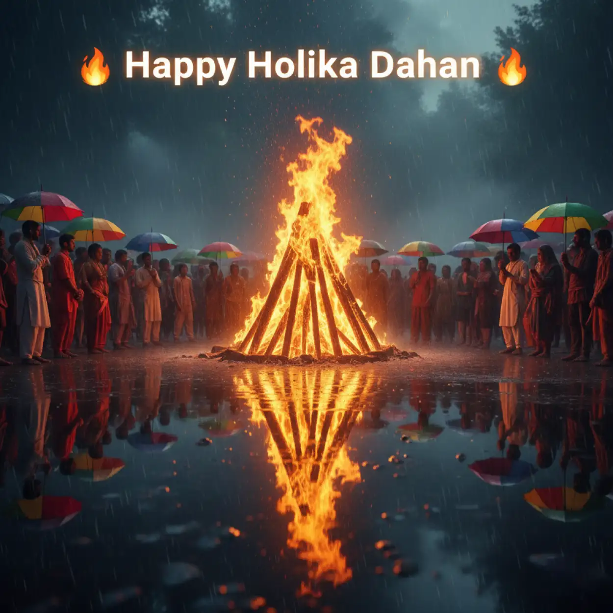 happy holika dahan social media post design