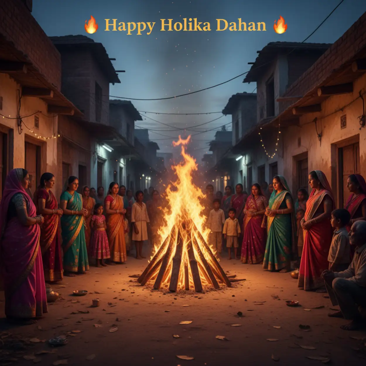 Free Download Happy Holika Dahan Traditional Indian Festival Photo - High Quality Happy Holika Dahan Image