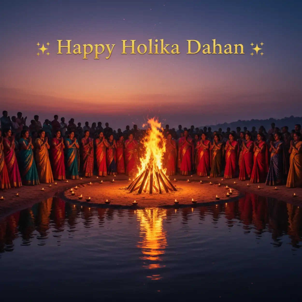 Free Download Happy Holika Dahan Wishes In Hindi - High Quality Happy Holika Dahan Image