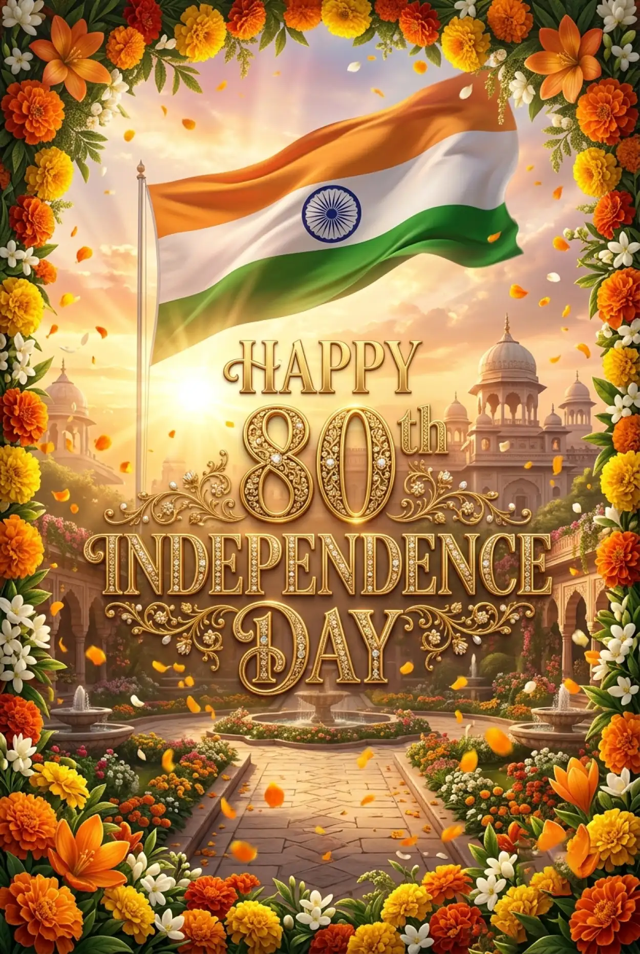 Free Download Happy Independence Day 2026 Beautiful Wishes - High Quality Happy Independence Day 2026 Image