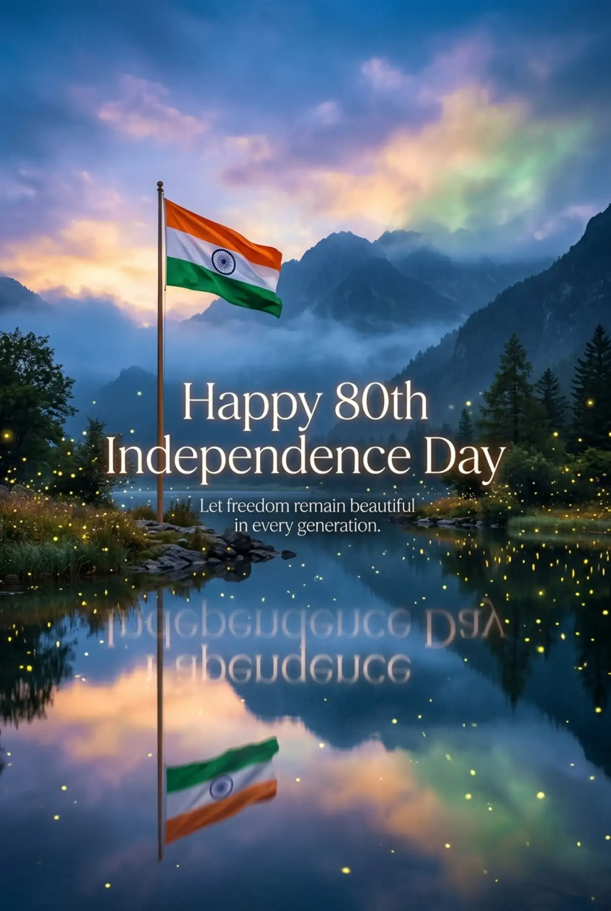 Free Download Happy Independence Day 2026 Canva Style Template - High Quality Happy Independence Day 2026 Image