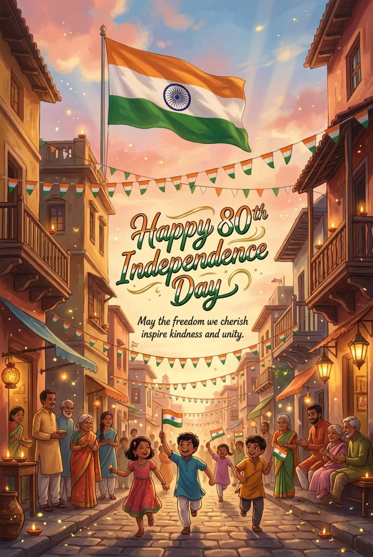 Free Download Happy Independence Day 2026 Celebration Invitation - High Quality Happy Independence Day 2026 Image