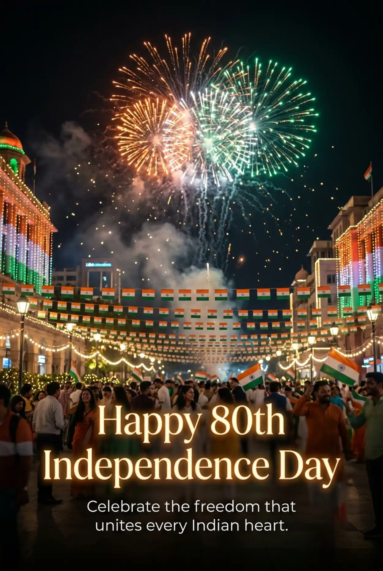 Free Download Happy Independence Day 2026 Digital Greeting Card - High Quality Happy Independence Day 2026 Image