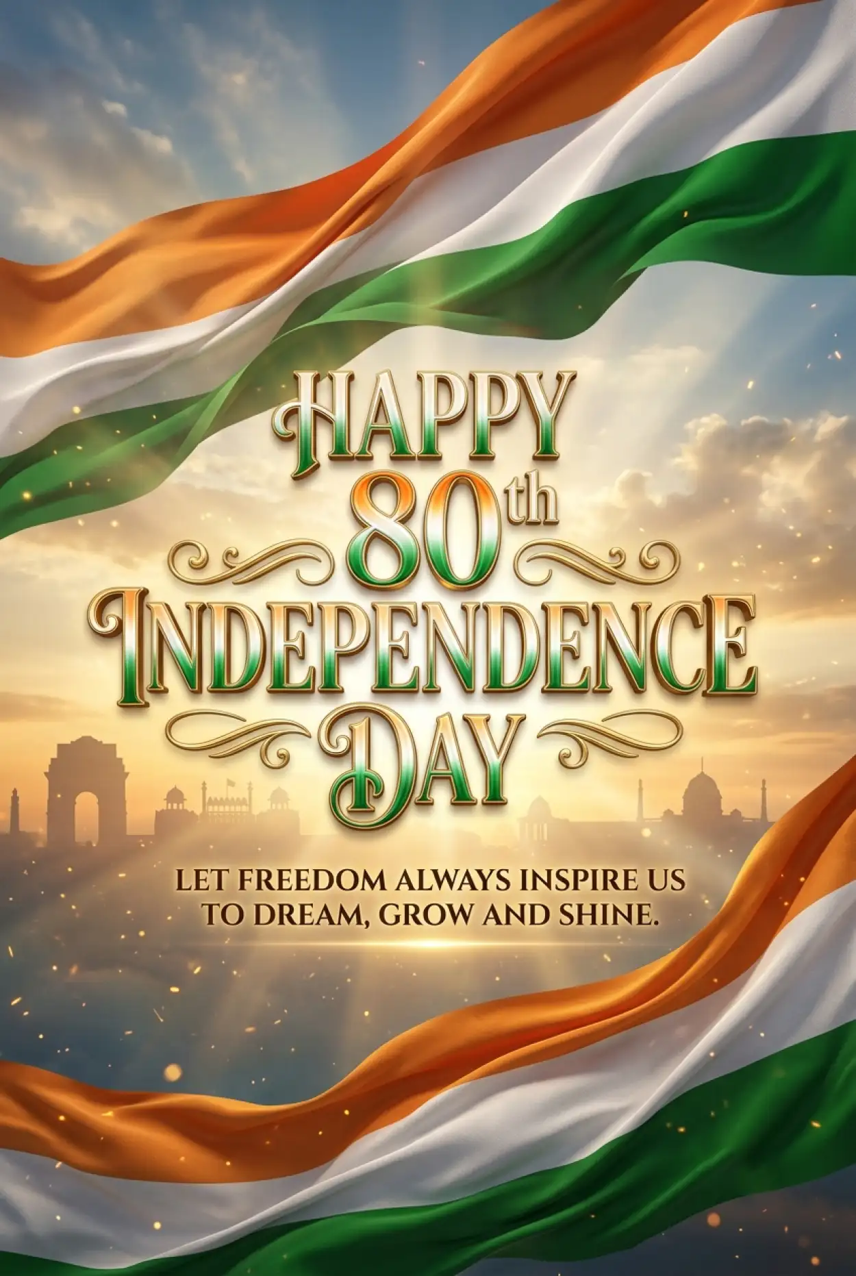 Free Download Happy Independence Day 2026 Flyer Design - High Quality Happy Independence Day 2026 Image