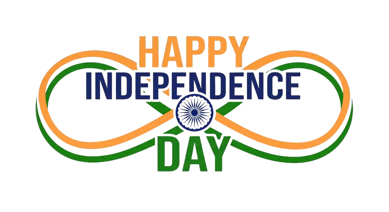 Free Download Happy Independence Day 2026 Greeting Card Png - High Quality Happy Independence Day Png 2026 Transparent PNG