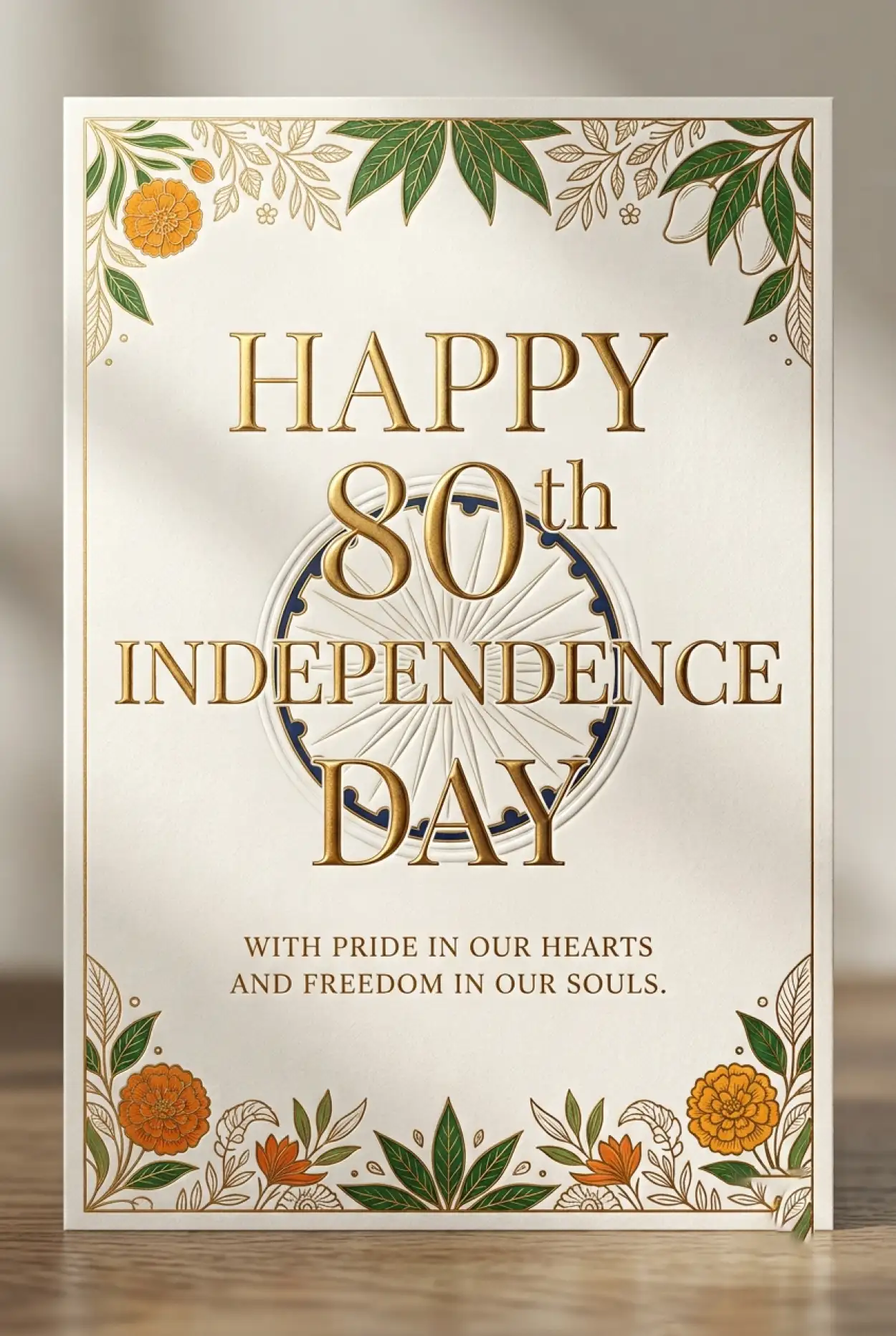 Free Download Happy Independence Day 2026 Printable Card - High Quality Happy Independence Day 2026 Image