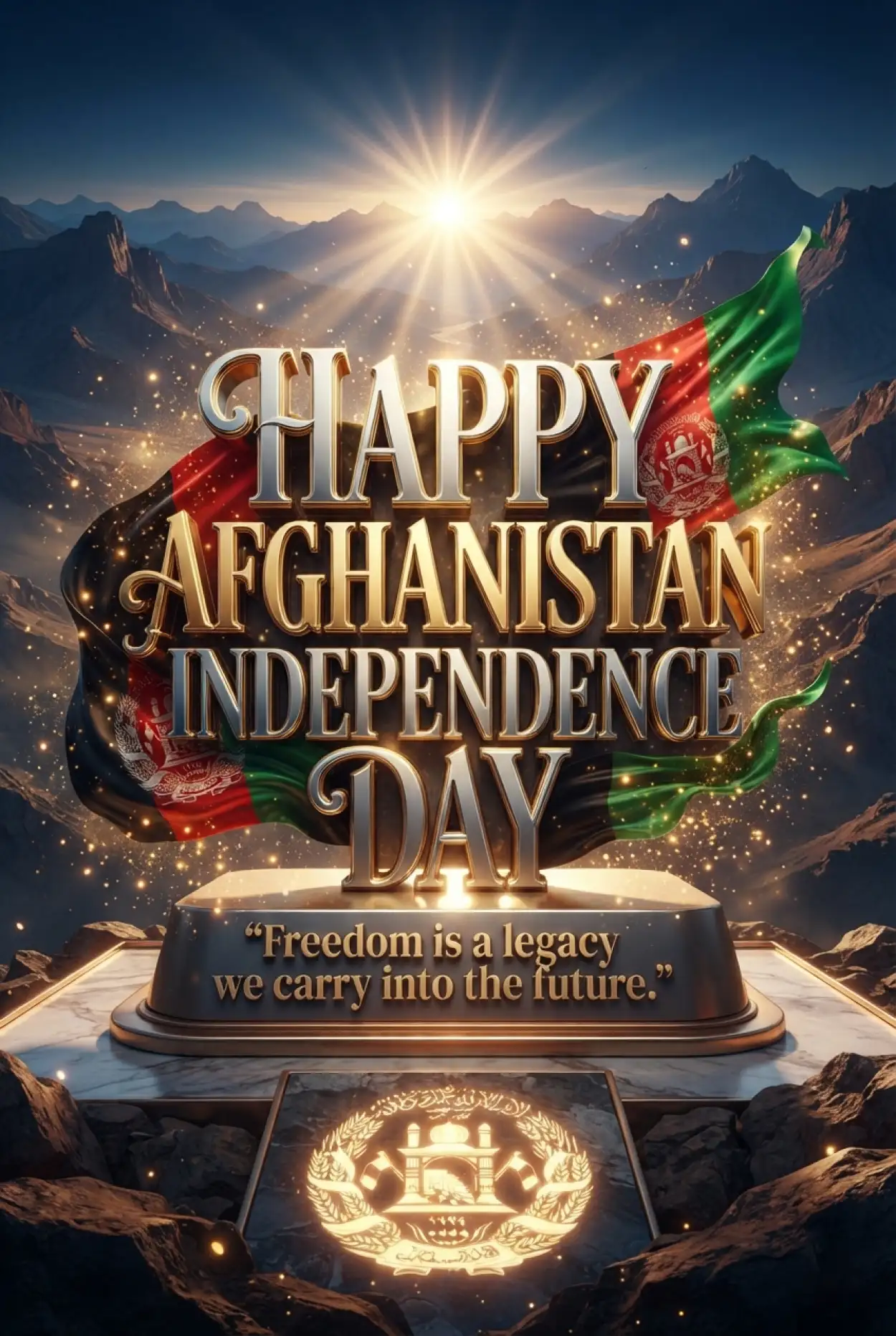 Free Download Happy Independence Day Afghanistan Instagram Hd Images - High Quality Afghan Independence Day 2026 Image