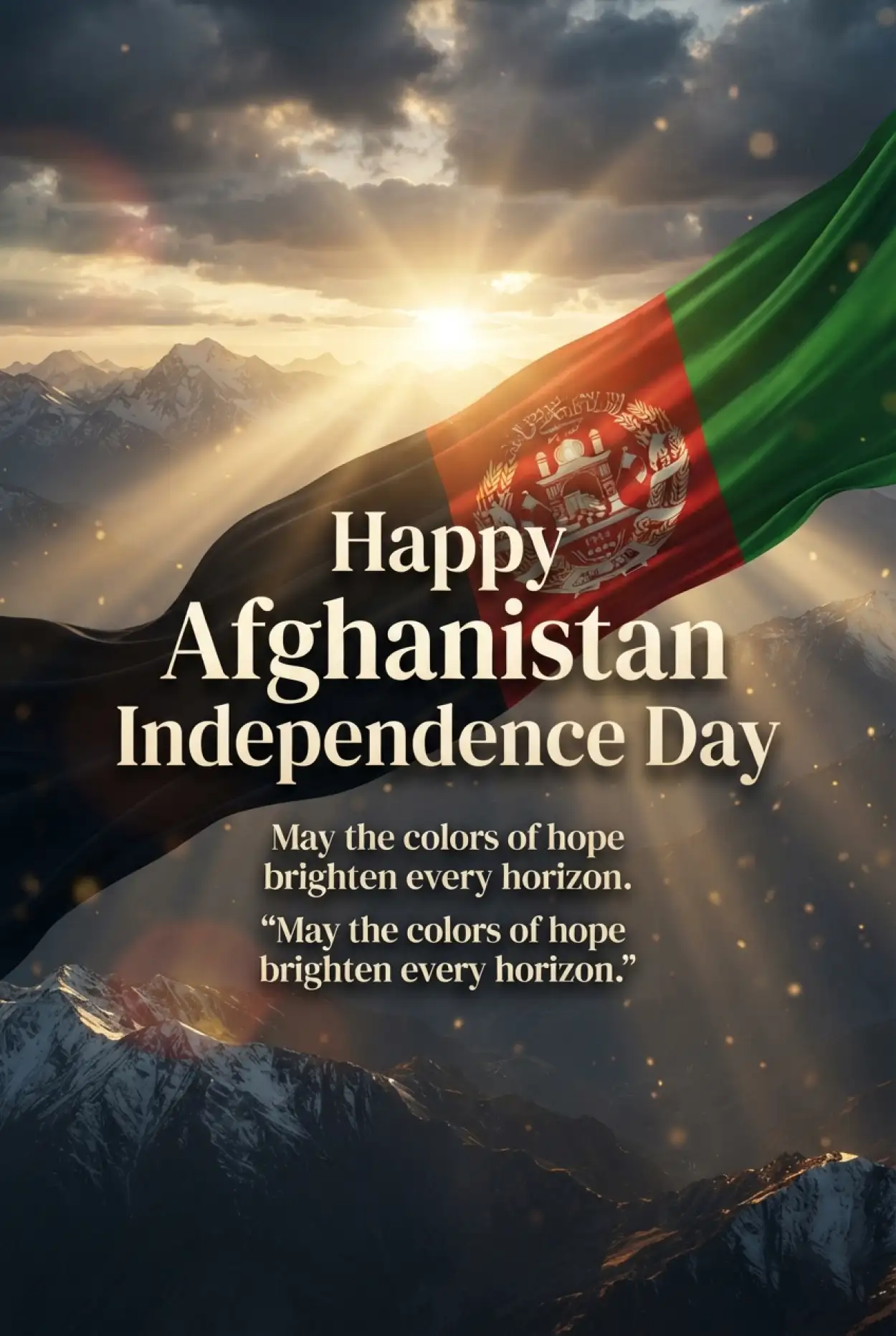 Free Download Happy Independence Day Afghanistan Instagram Post - High Quality Afghan Independence Day 2026 Image