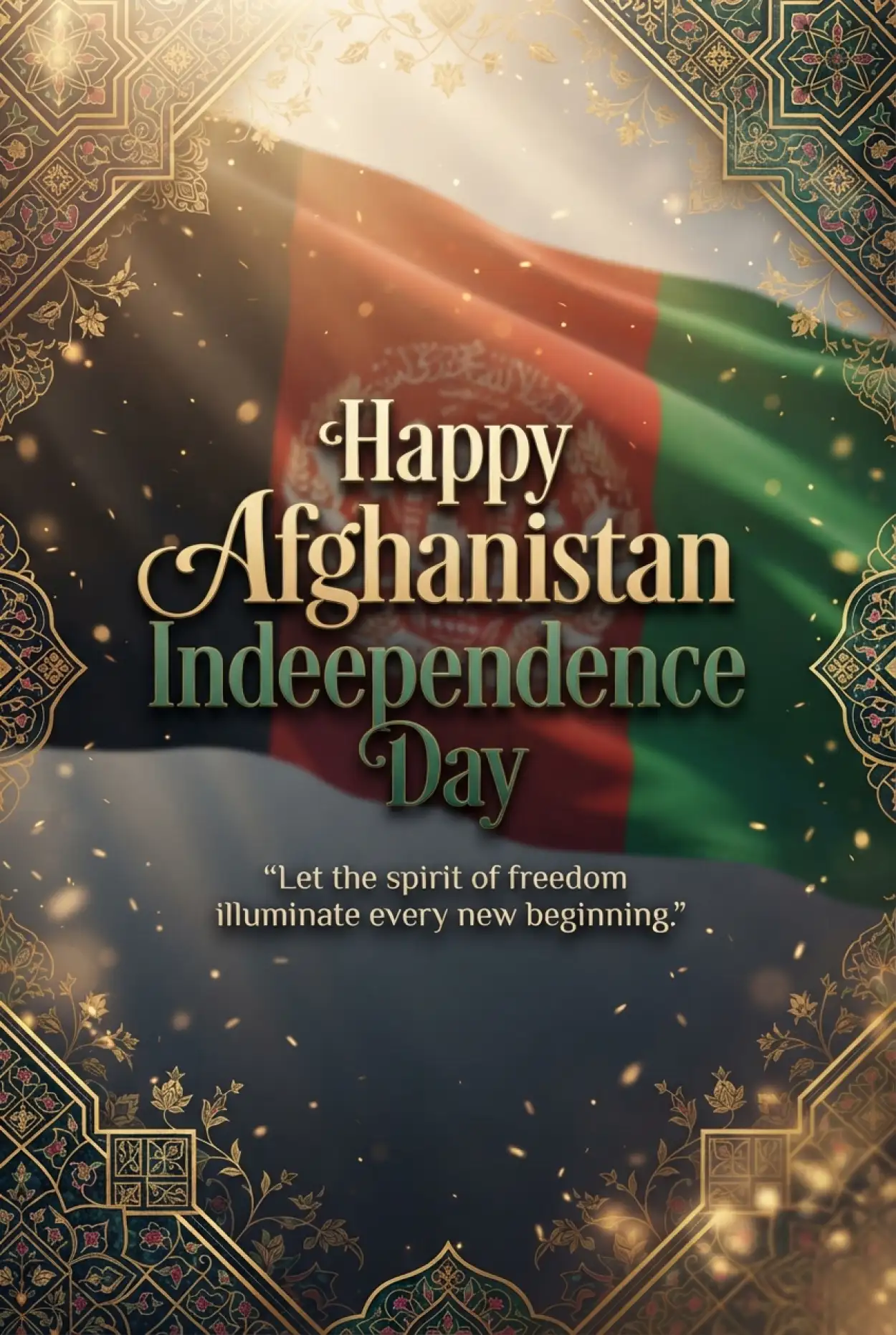 Free Download Happy Independence Day Afghanistan Instagram Wishes - High Quality Afghan Independence Day 2026 Image
