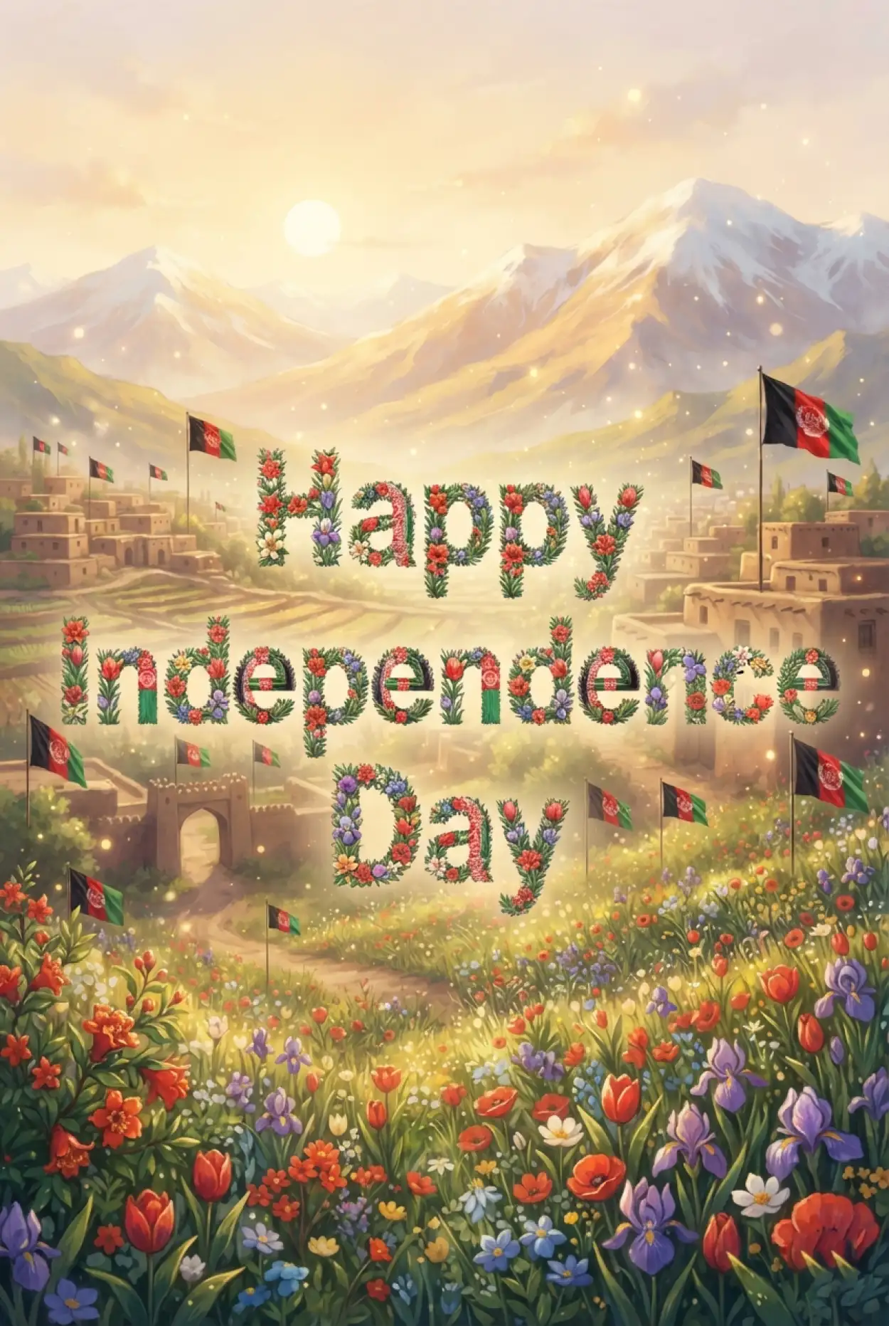 Free Download Happy Independence Day Afghanistan Modern Social Media Image - High Quality Afghan Independence Day 2026 Image