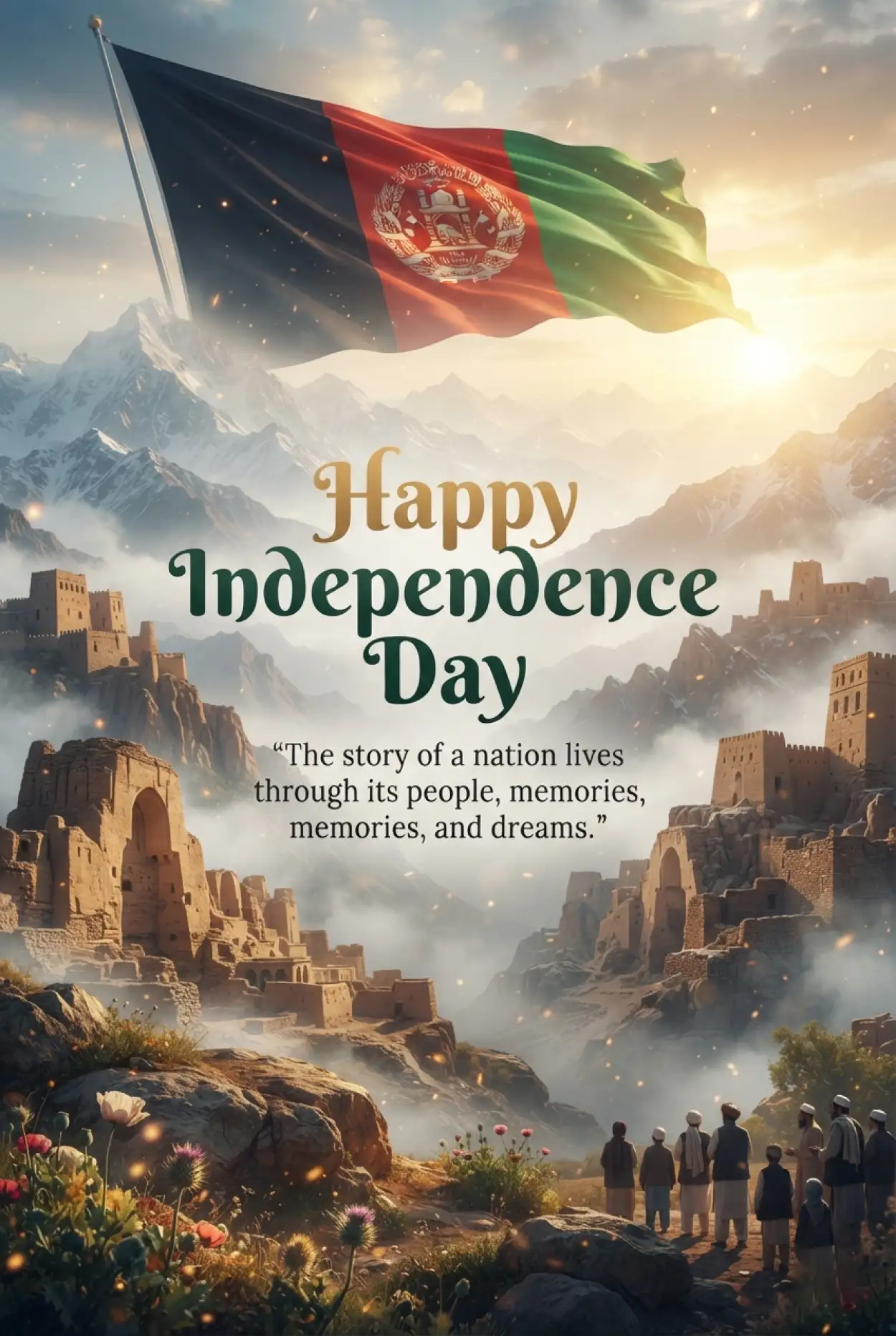Free Download Happy Independence Day Afghanistan Social Media Post - High Quality Afghan Independence Day 2026 Image