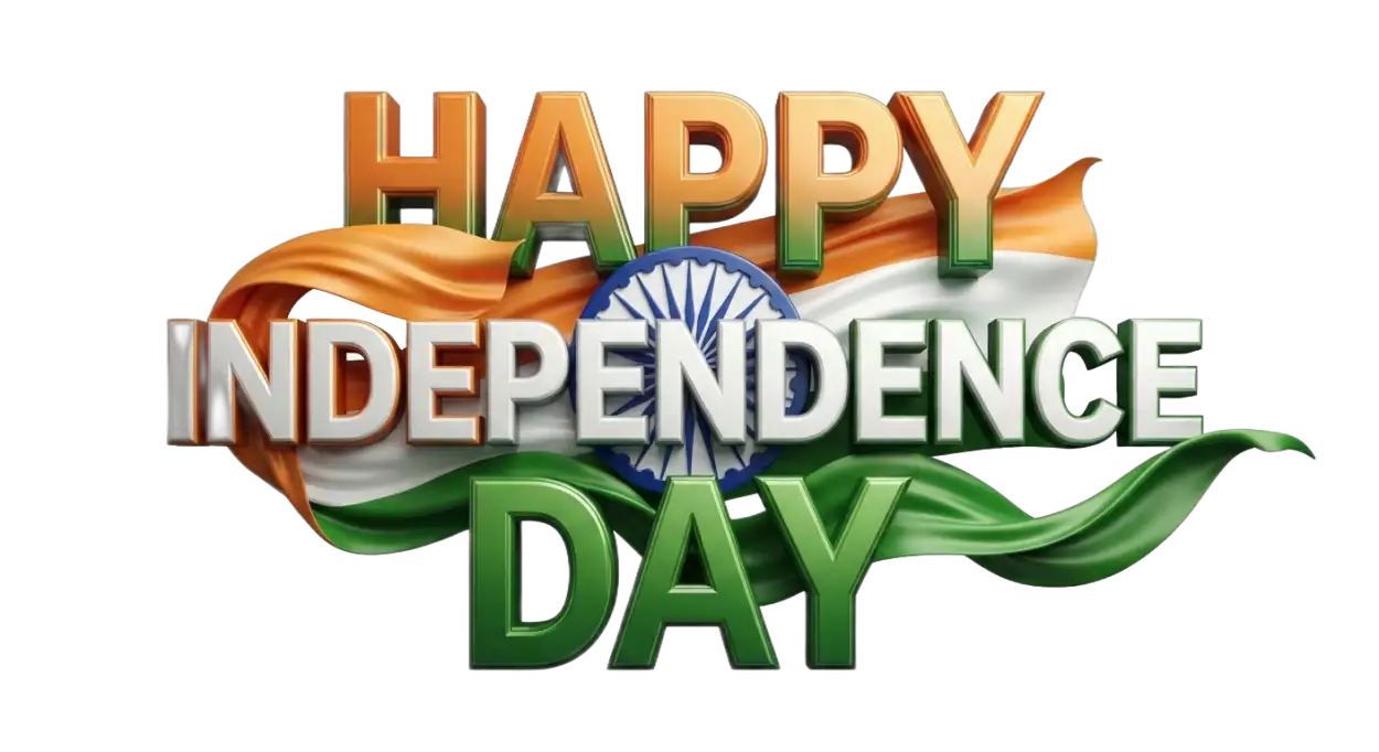Free Download Happy Independence Day India Png 2026 2 - High Quality Happy Independence Day Png 2026 Transparent PNG