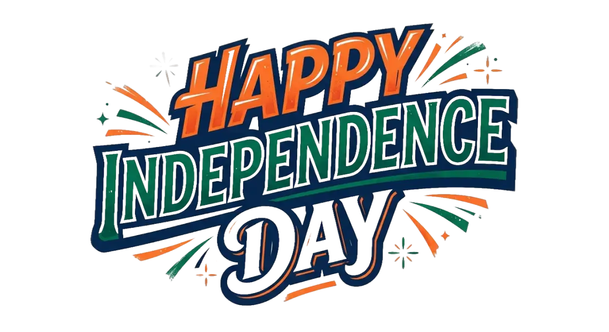 Free Download Happy Independence Day Lettering Png - High Quality Happy Independence Day Png 2026 Transparent PNG