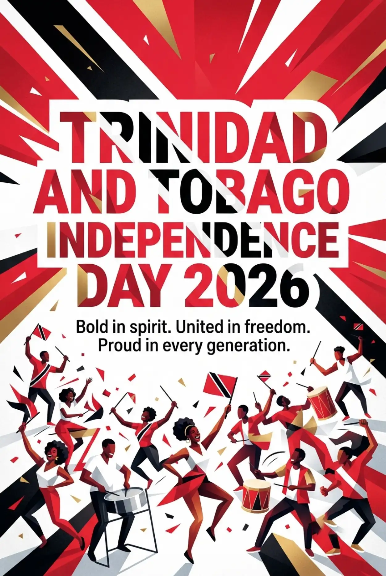 Free Download Happy Independence Day Trinidad And Tobago 2026 Banner - High Quality Trinidad And Tobago Independence Day 2026 Image