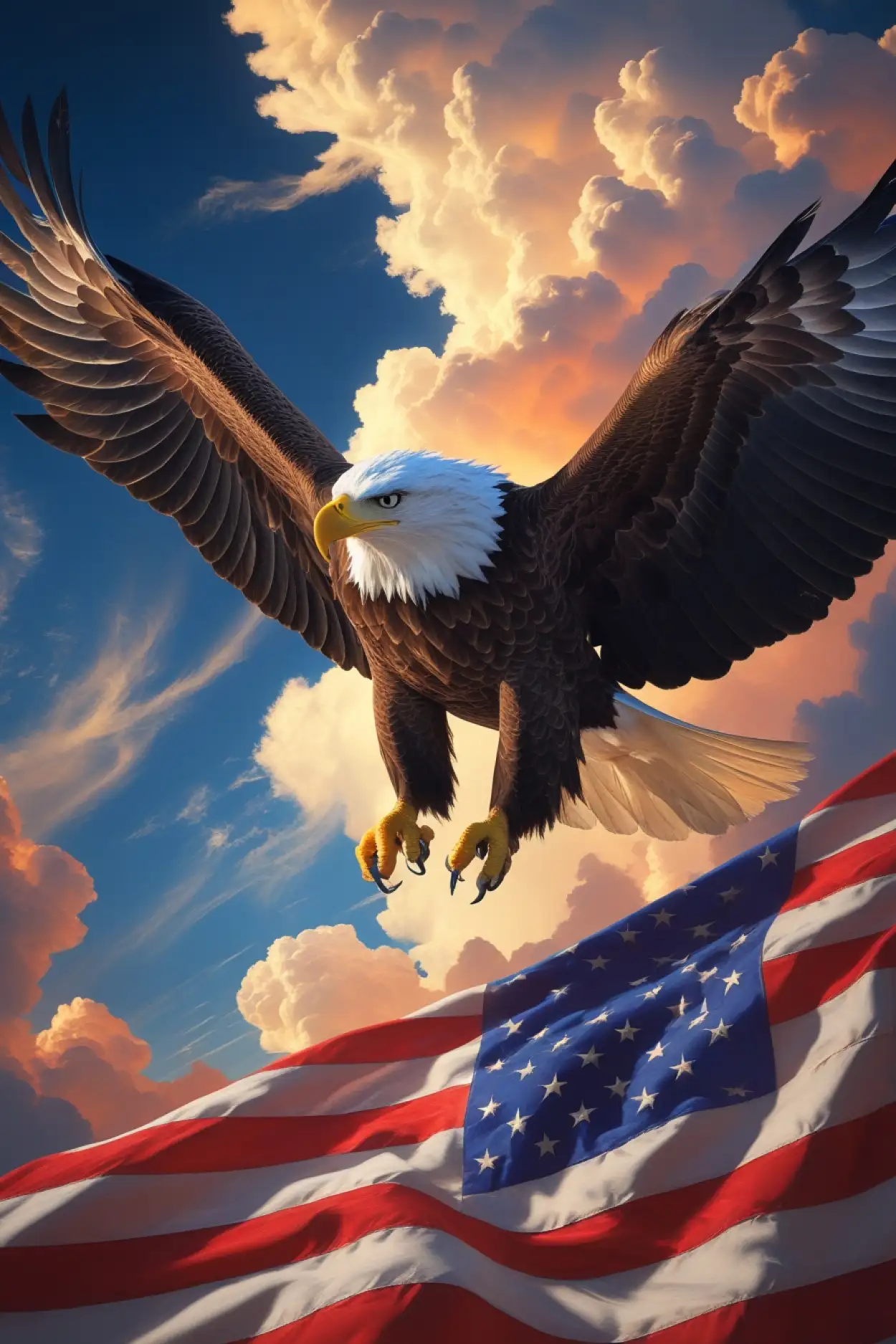 happy independence day usa flag background