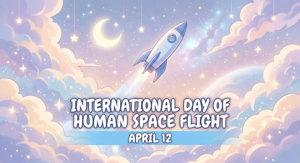 Free Download Happy International Day Of Human Space Flight 2026 - High Quality International Day Of Human Space Flight 2026 Image