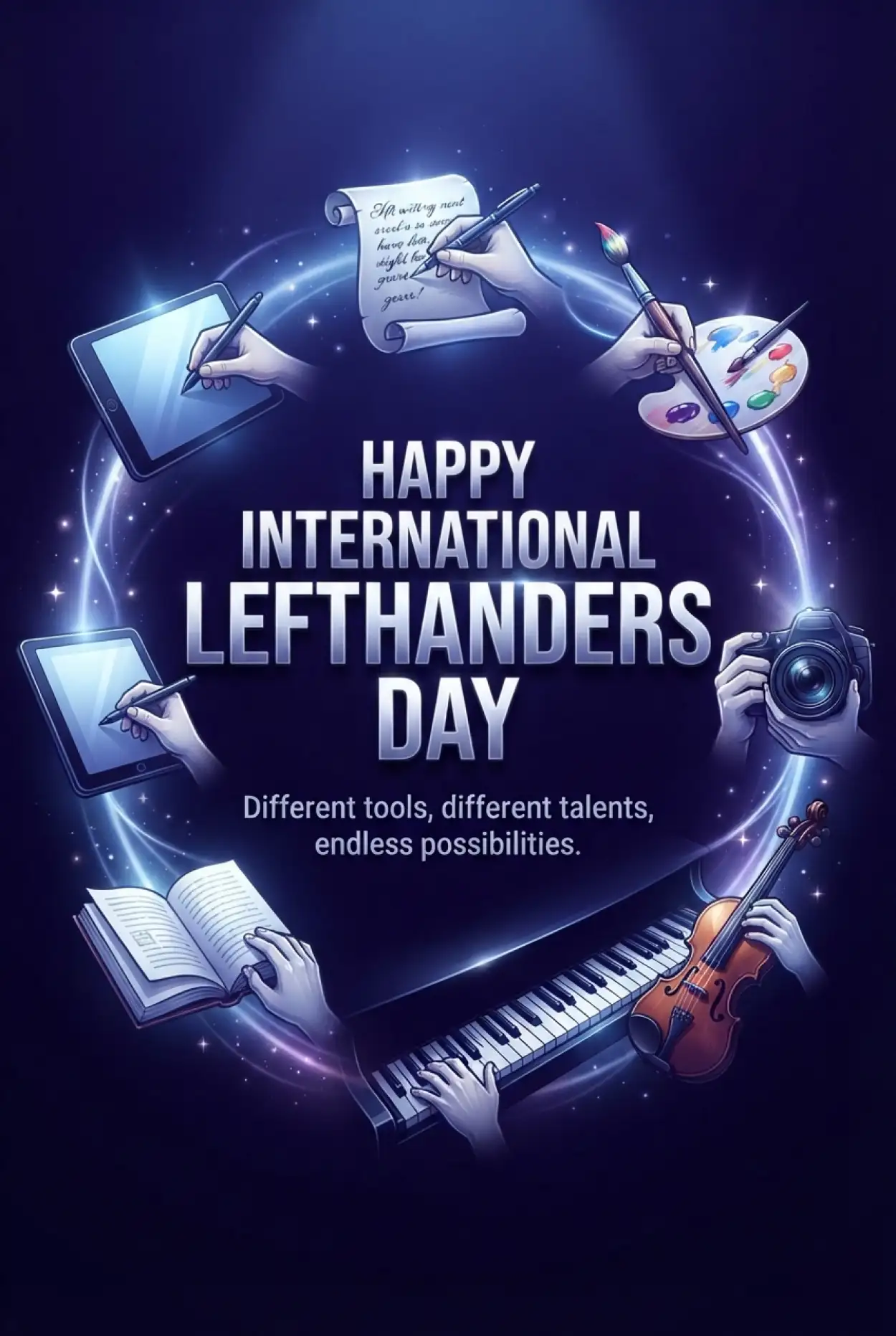 Free Download Happy International Lefthanders Day 2026 - High Quality International Lefthanders Day 2026 Image
