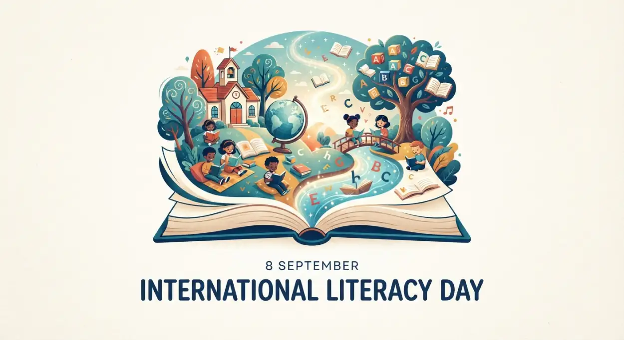Free Download Happy International Literacy Day Social Media Post - High Quality International Literacy Day Image