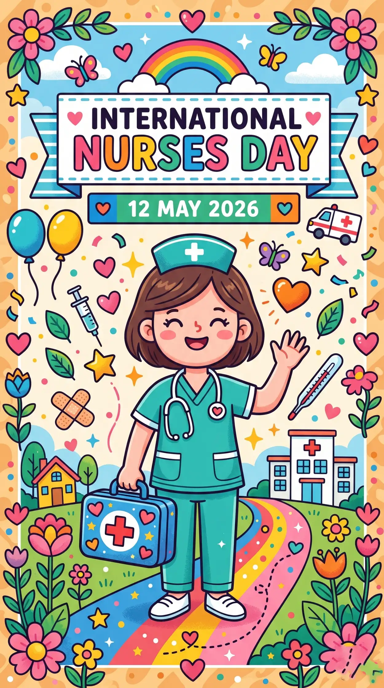 Free Download Happy International Nurses Day 2026 - High Quality International Nurses Day 2026 Wishes Image