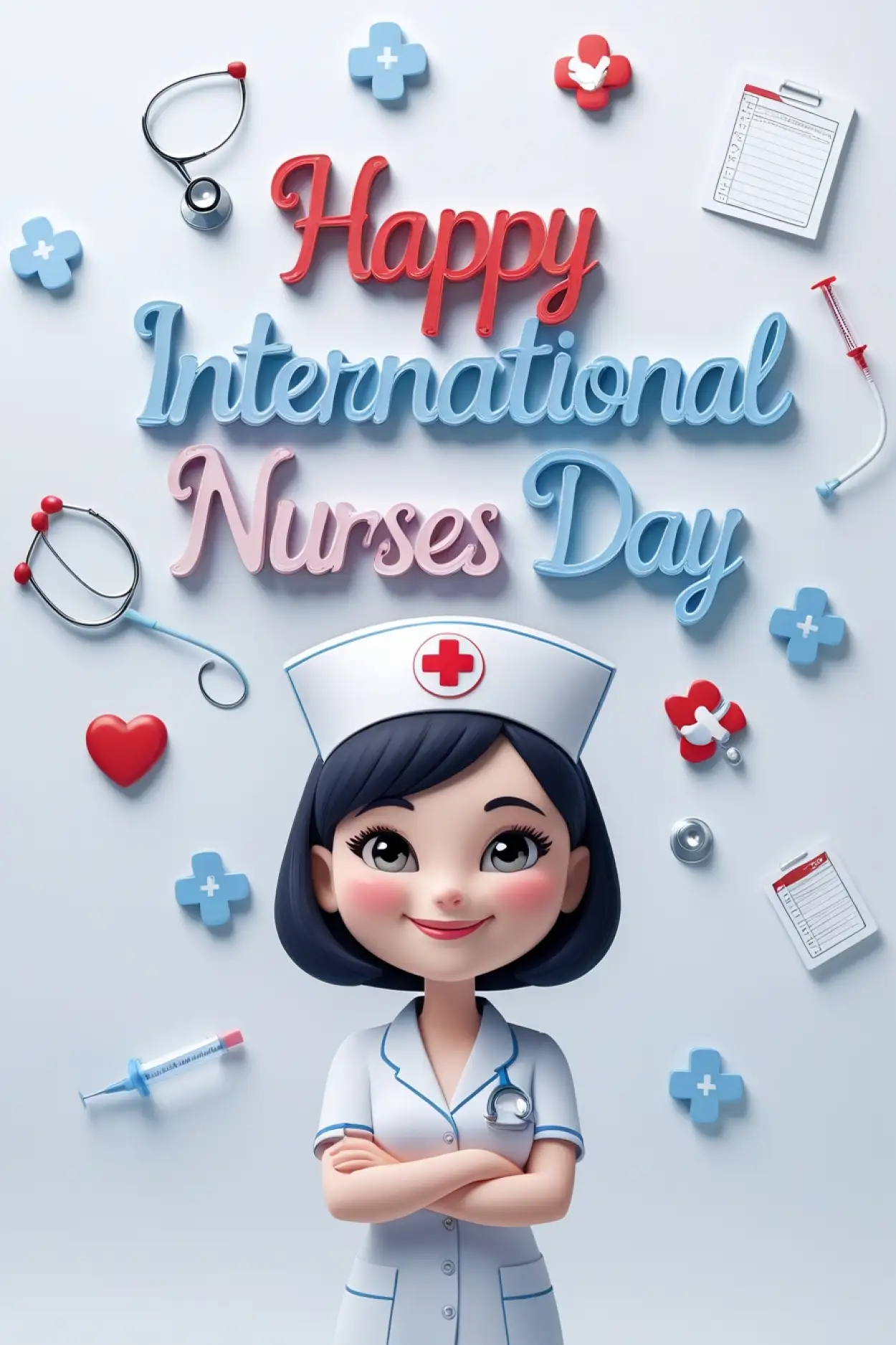 Happy International Nurses Day banner for social media