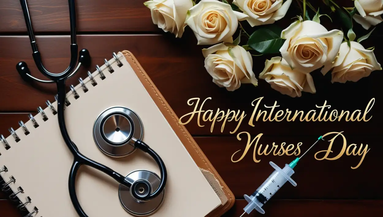 Happy International Nurses Day image with heartfelt message