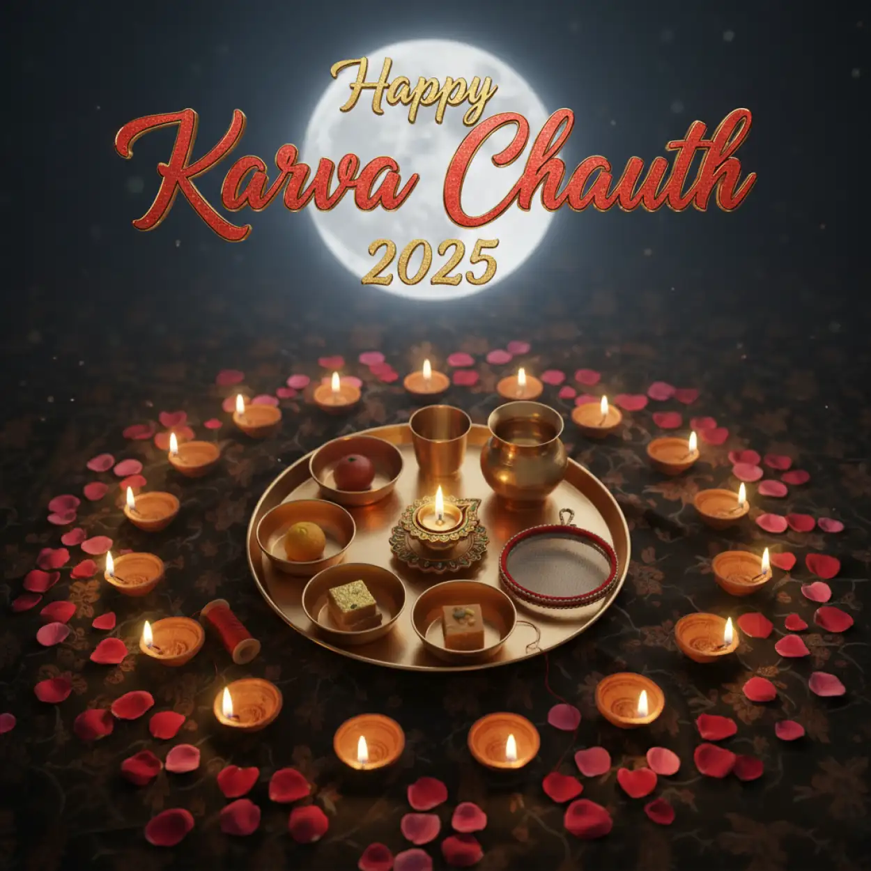 happy karva chauth 2025 ai generated image prompt