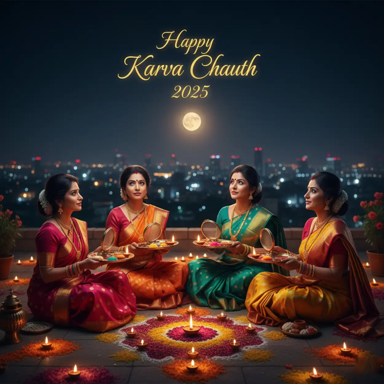 happy karva chauth 2025 quotes for newly married