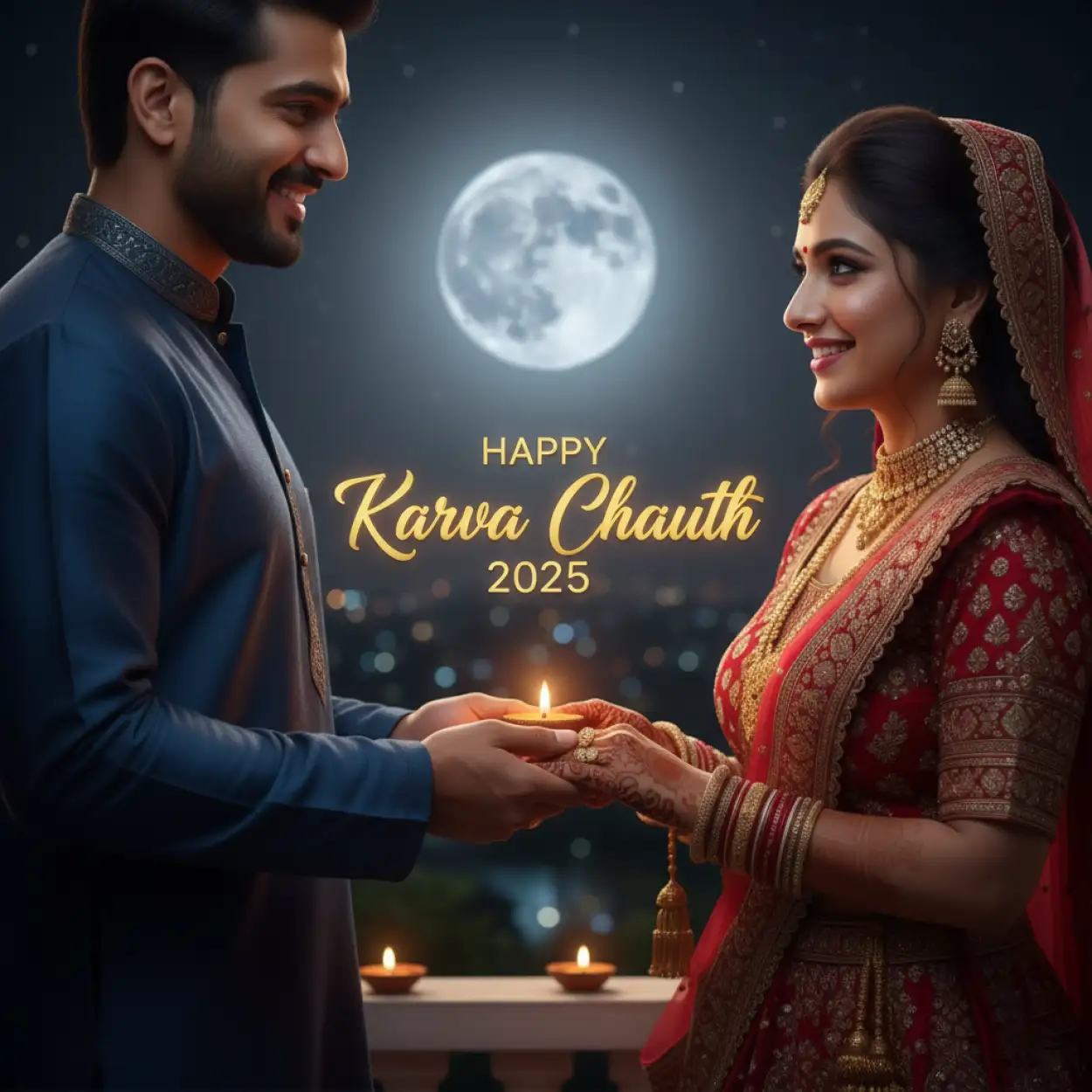 happy karva chauth 2025 shayari for wife