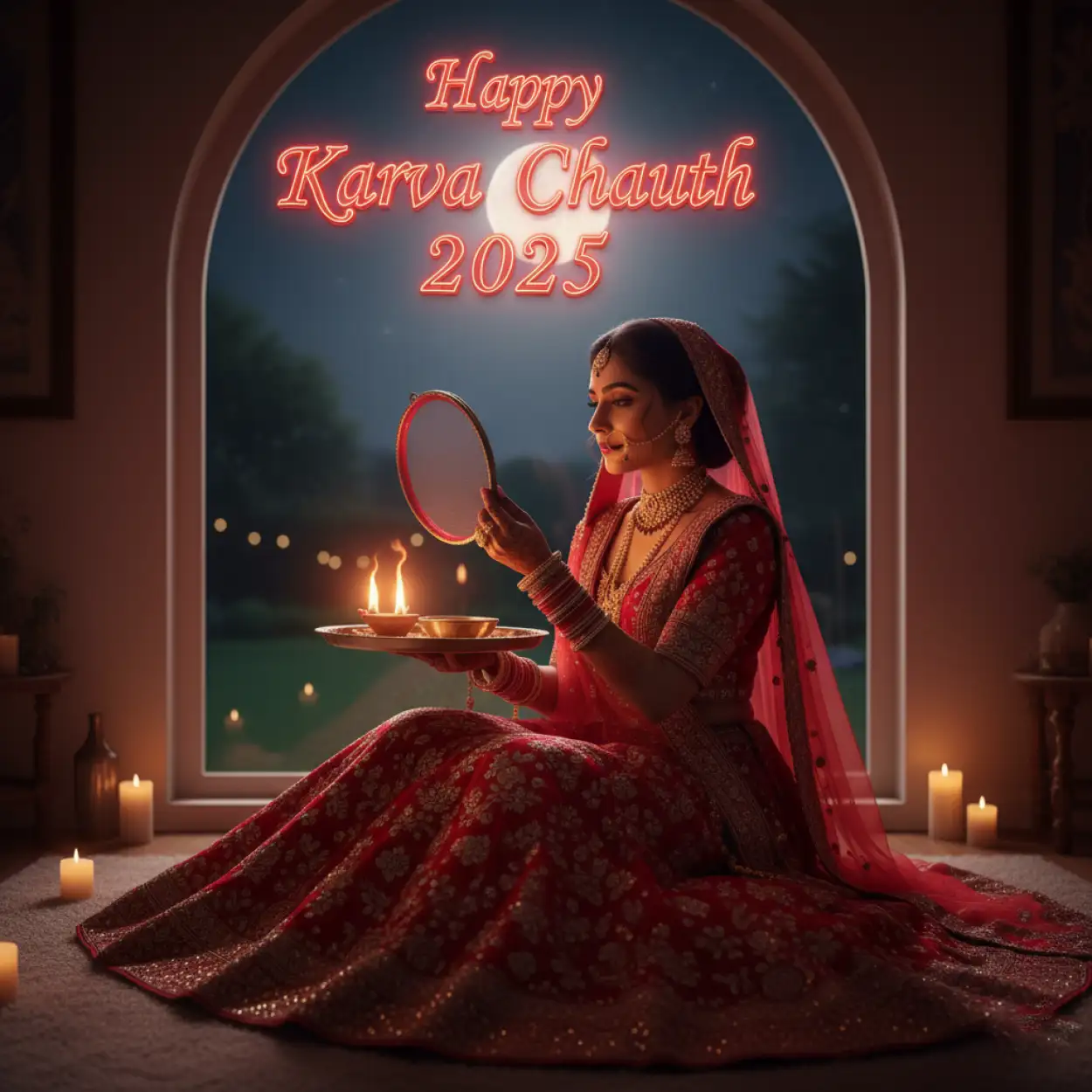 happy karva chauth 2025 whatsapp dp image