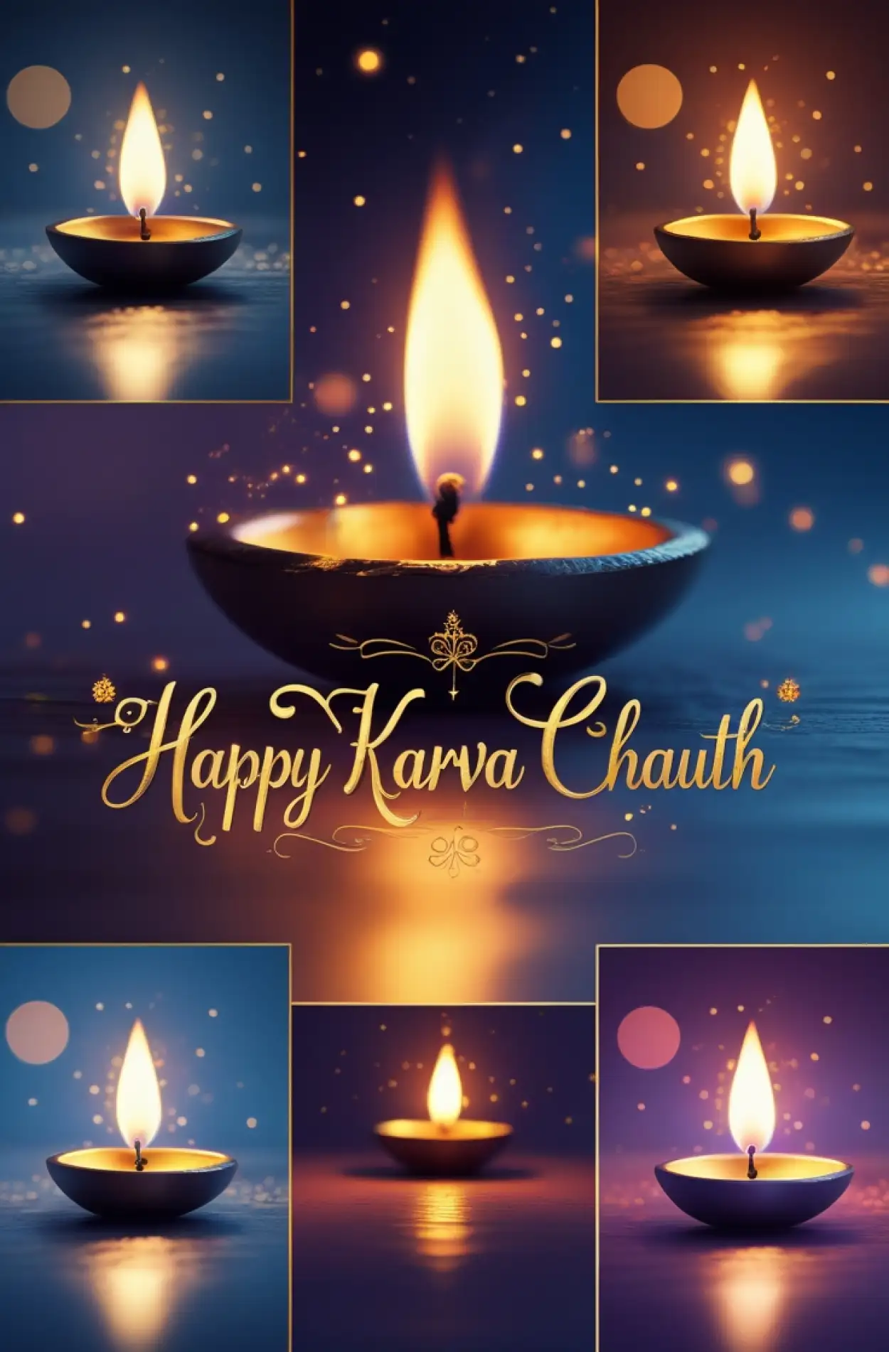 Free Download Happy Karva Chauth Photo With Name Editing Online - High Quality Happy Karva Chauth Background