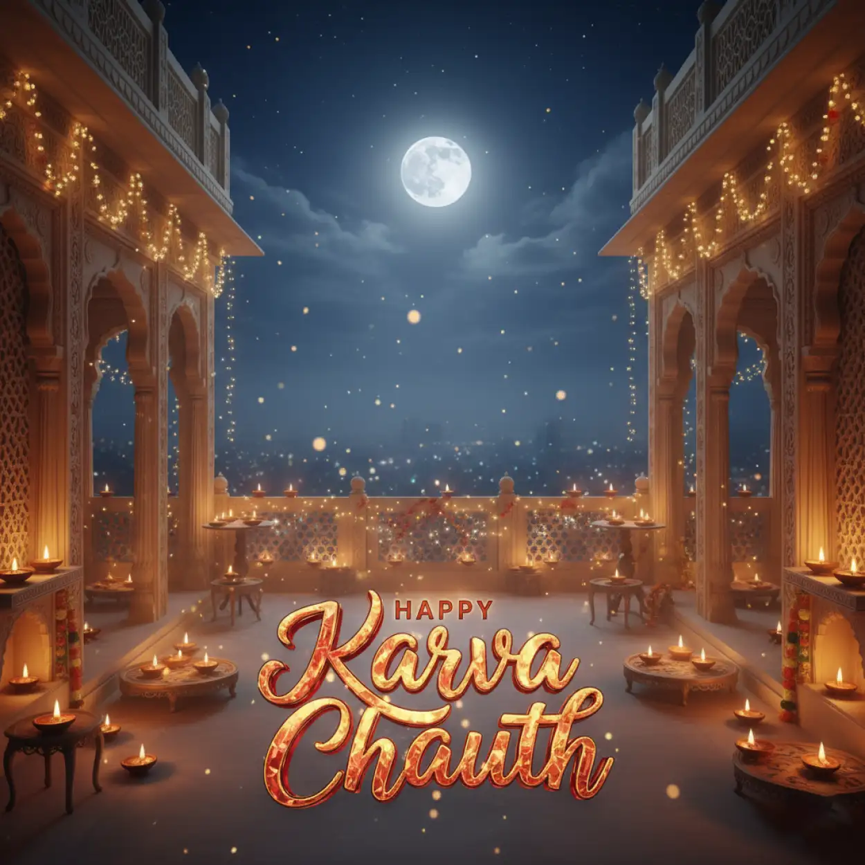 Free Download Happy Karva Chauth Rangoli Design Images - High Quality Happy Karva Chauth Background