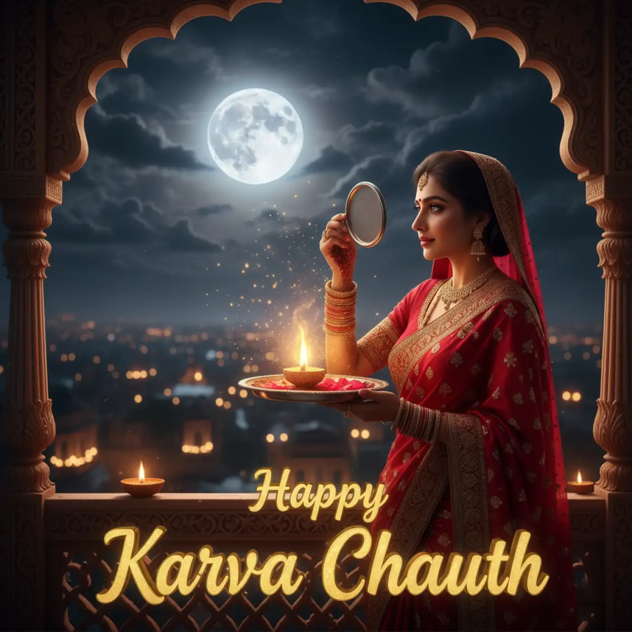 Free Download Happy Karva Chauth Special Background Image - High Quality Happy Karva Chauth Background