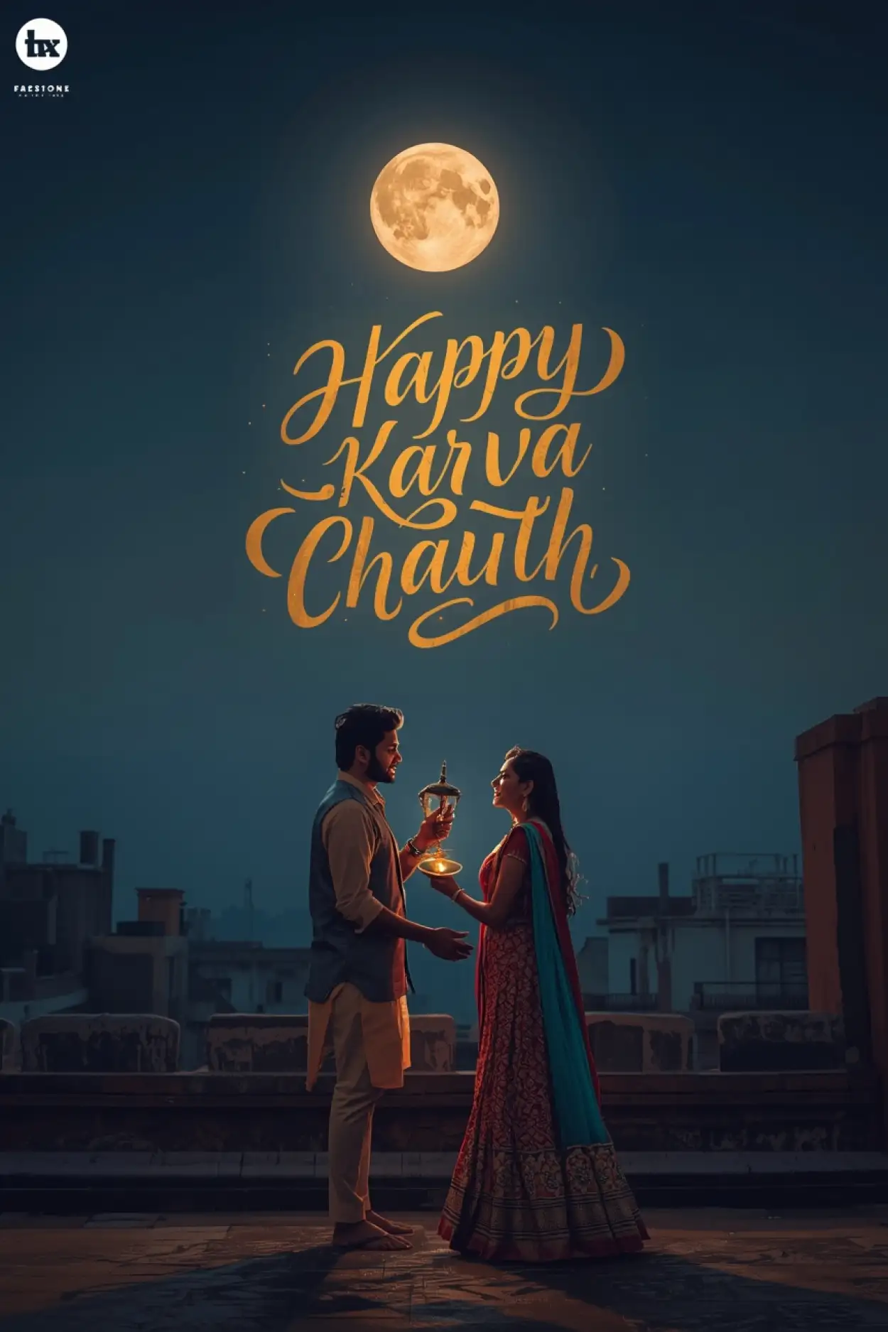Free Download Happy Karva Chauth Web Banner 1080x1920 Vertical - High Quality Happy Karva Chauth Background