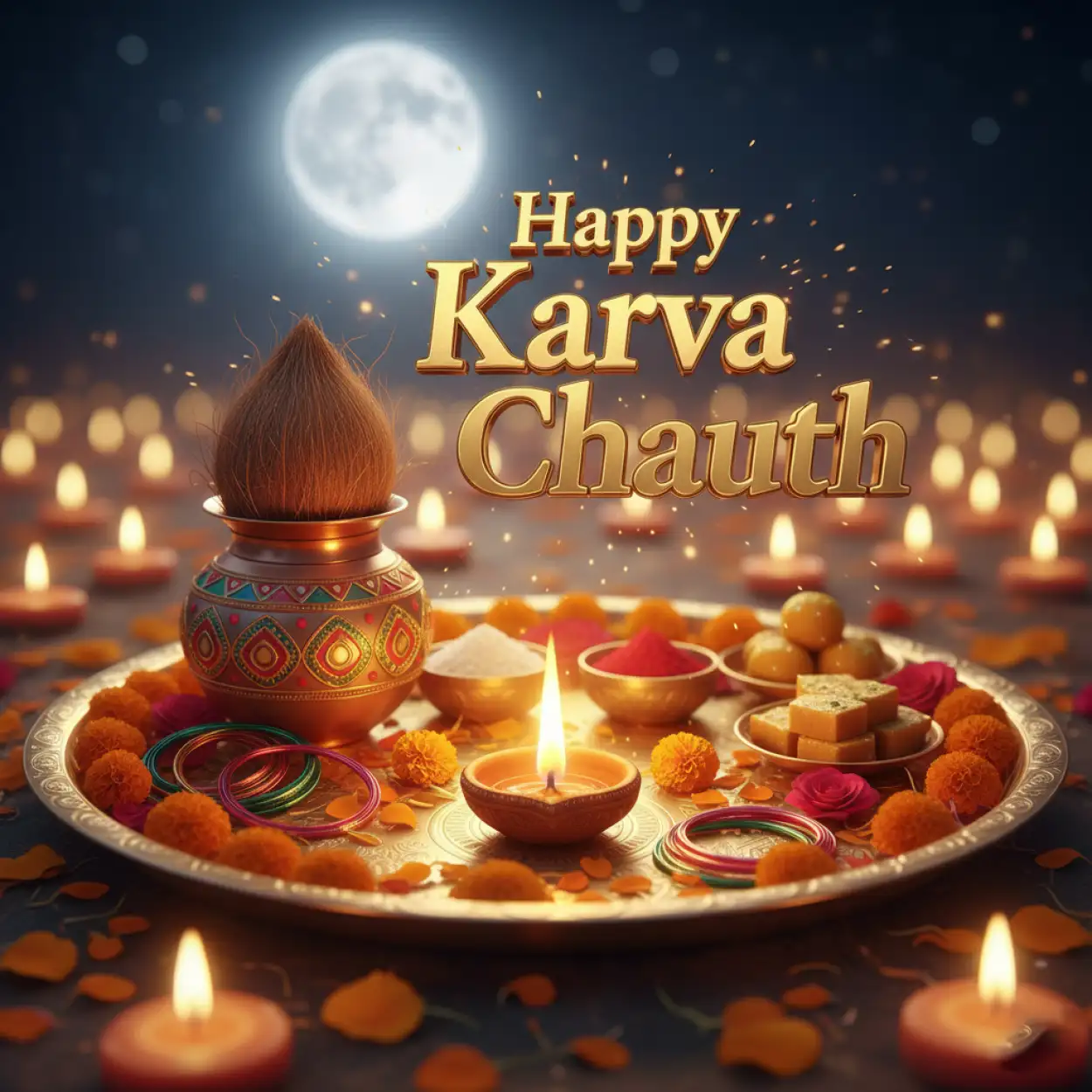 Free Download Happy Karva Chauth Whatsapp Status Video - High Quality Happy Karva Chauth Background