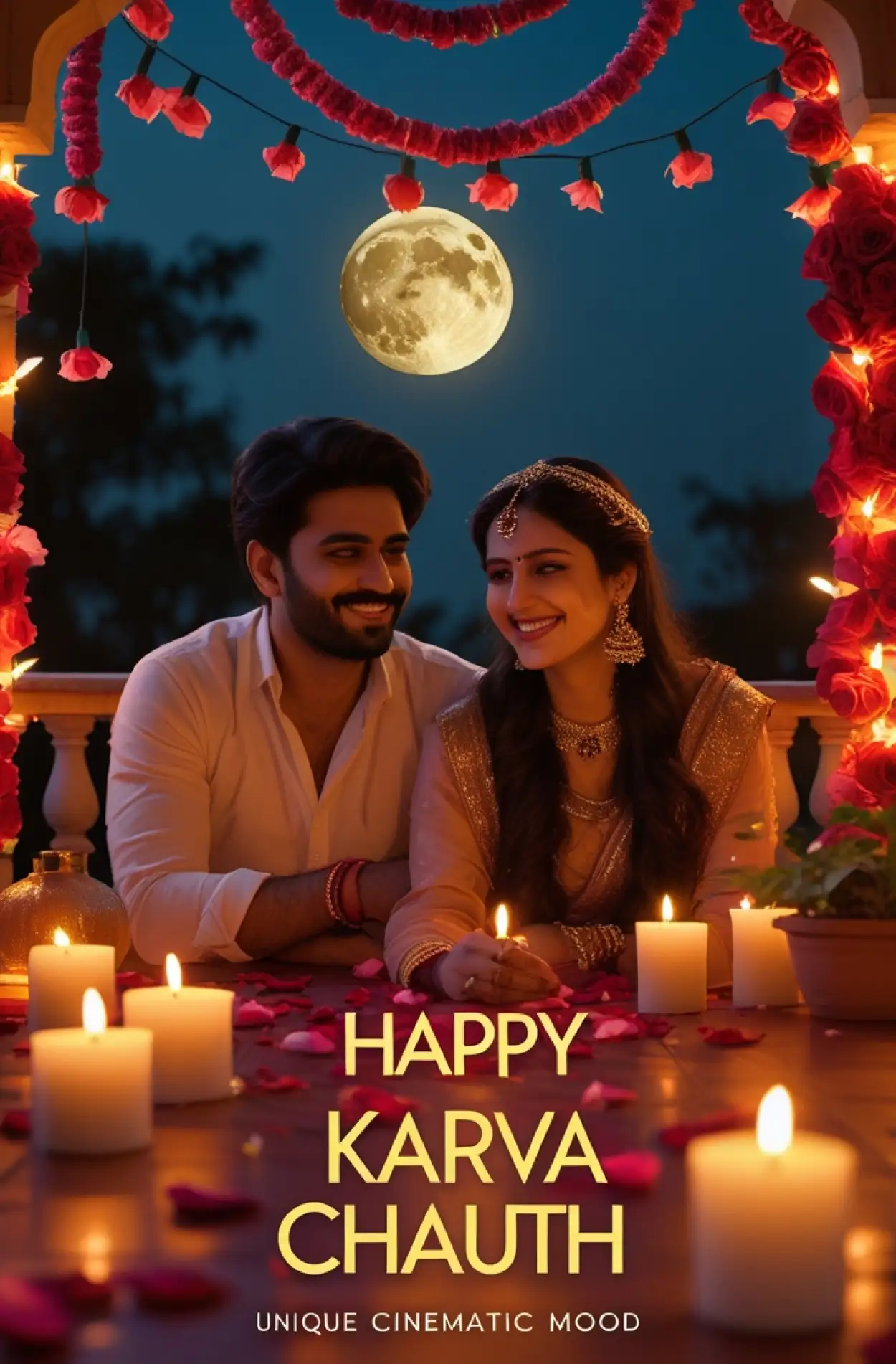 Free Download Happy Karva Chauth Wishes In Hindi For Wife - High Quality Happy Karva Chauth Background