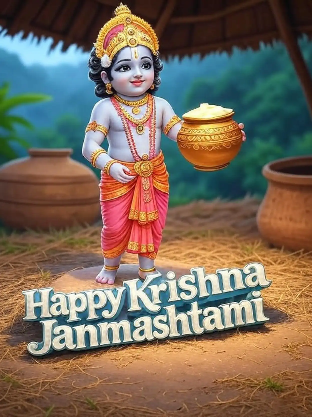 happy krishna janmashtami 2025 quotes in hindi