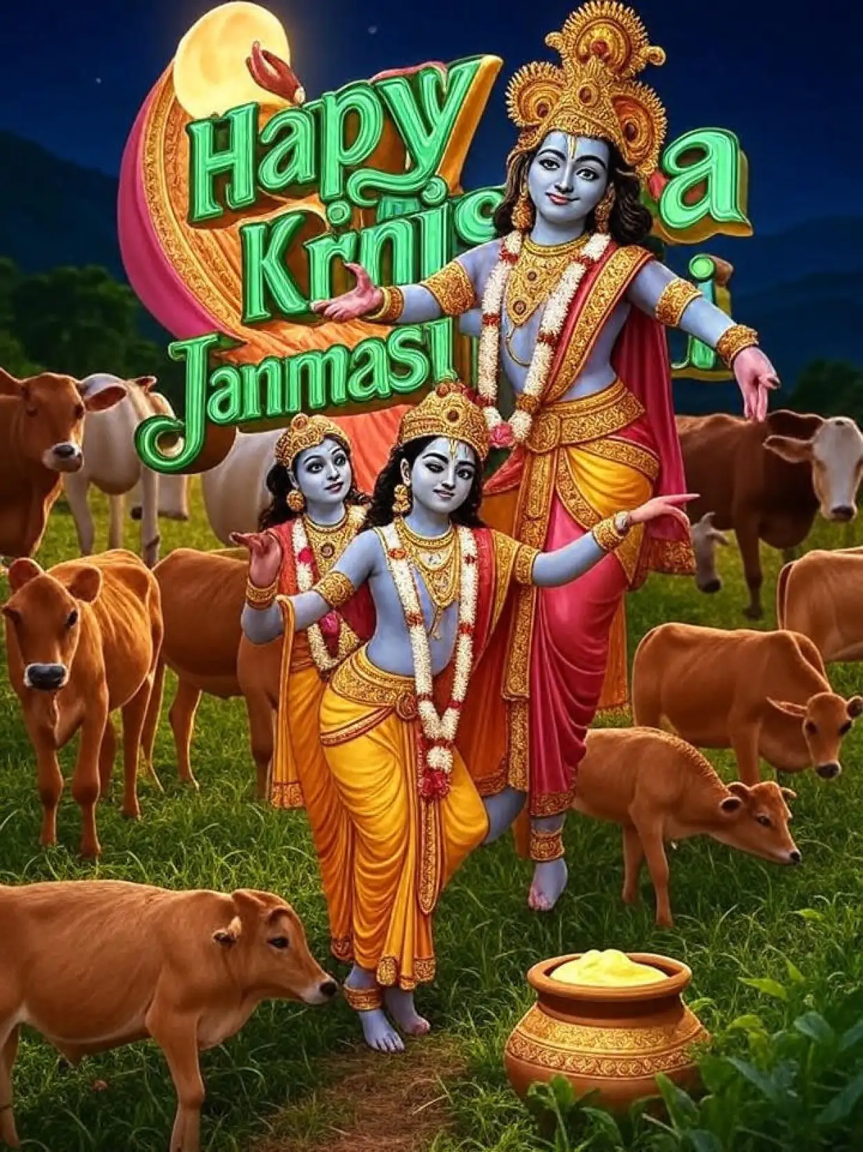 happy krishna janmashtami 2025 shayari in hindi